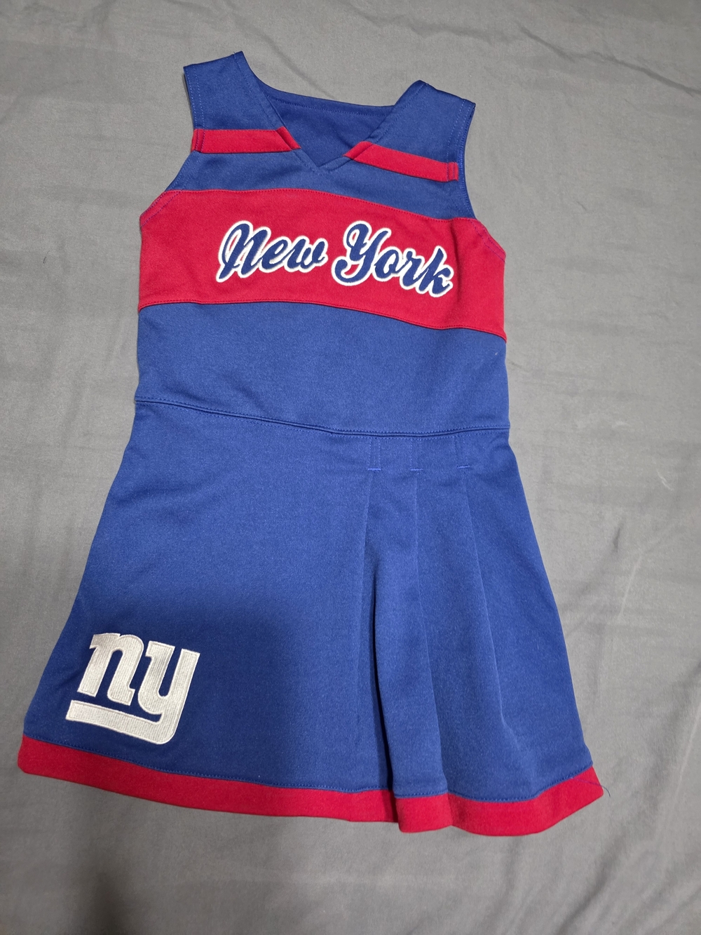 NFL Kids Dress New York Blue and Red Cheer Dress